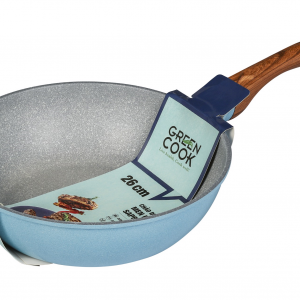 Chảo đúc men đá xanh Sapphire 26cm GCP09-26IH Green Cook
