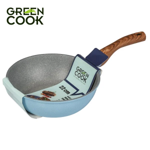 Chảo đúc men đá xanh Sapphire 22cm GCP09-22IH Green Cook