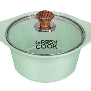 Nồi đúc đáy từ men đá xanh ngọc 20 cm Green Cook GCS05-20IH